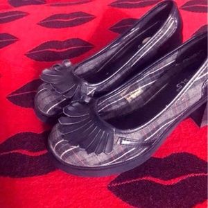 REBEL ✱ HEELED LOAFER SHOES sz8